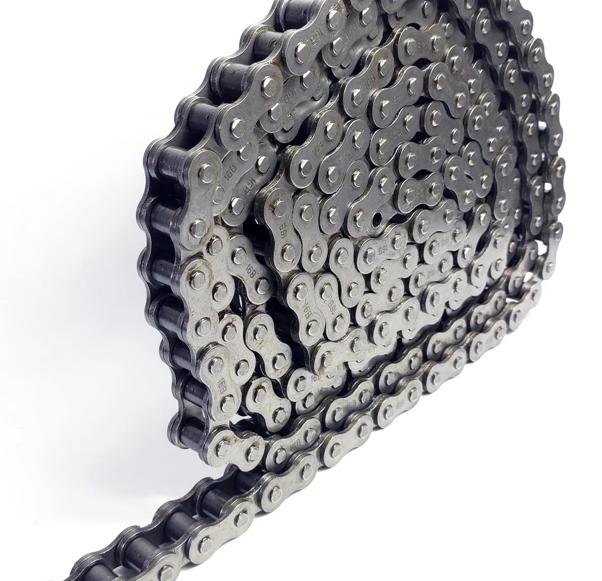 5m Rollenkette 16B-1 (25,4 mm) Einreihig Simplex nach DIN 8187 / ISO 606 – Hochleistungskette aus gehärtetem Stahl für Großanlagen & Landwirtschaft inkl. Kettenschloss/Verbindungsglied