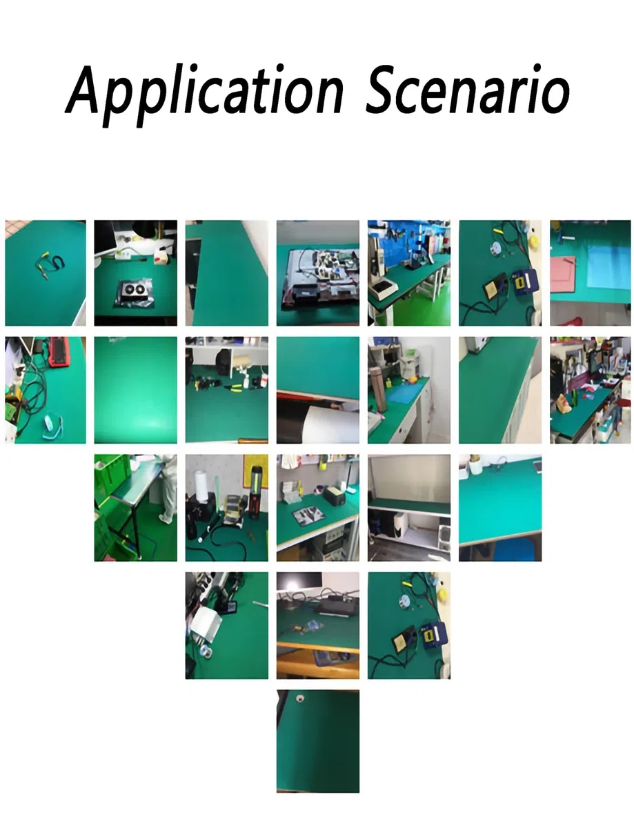 Hochleistungs-Lötmatte, antistatische Werkbankmatte, Gummi-Arbeitsplatzmatten, Erdungs-Schreibtischunterlage for die Labormontagewerkstatt(30x140cm)