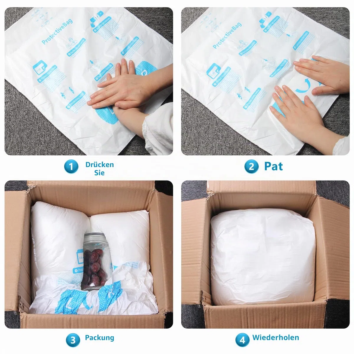 38,1 x 45,7 cm, 4 Stück, TONESPAC Instant-Packung, schnell ausdehnender Schaumstoff, X-100, Verpackungsbeutel für Verpackung und Versand