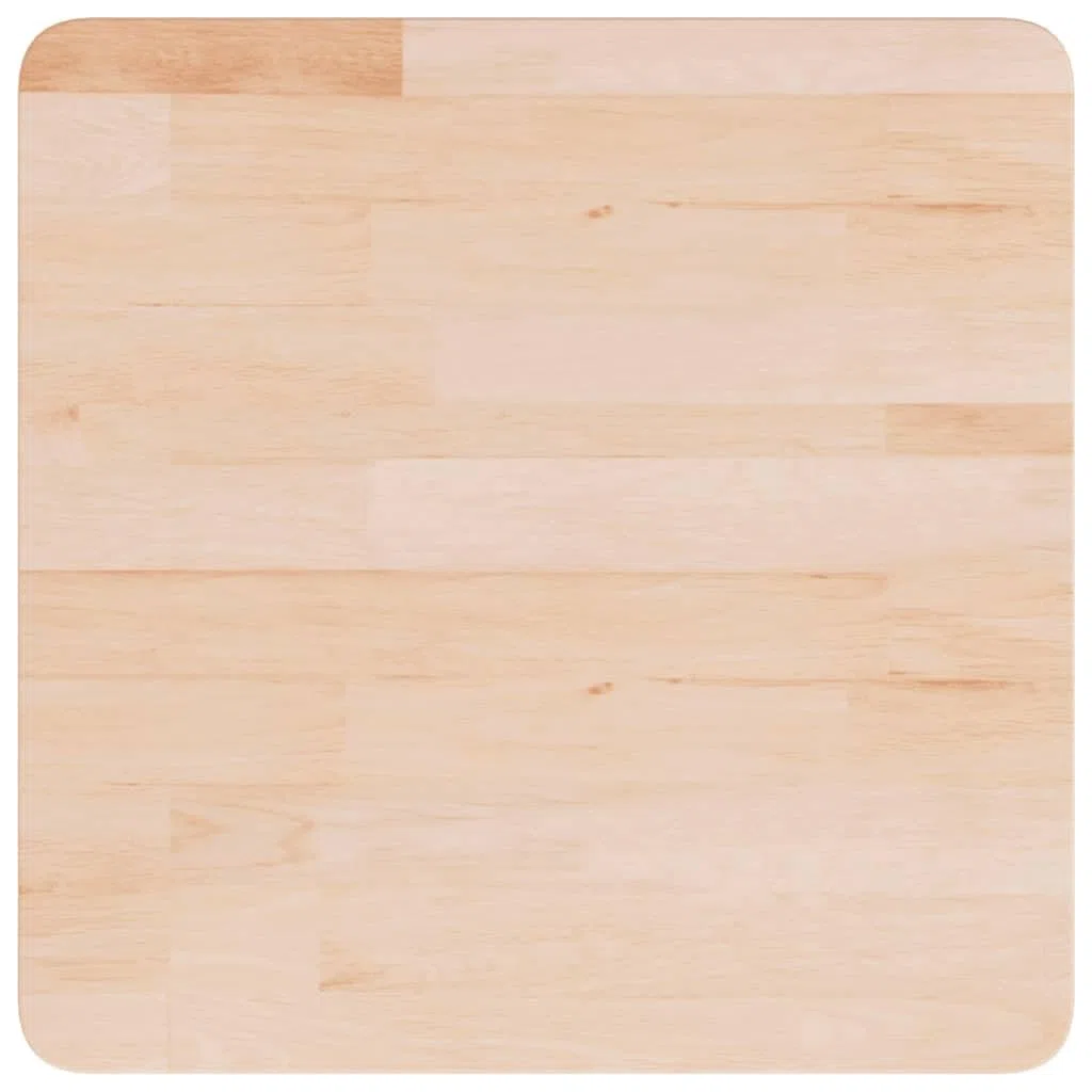 vidaXL Tischplatte Quadratisch Massivholzplatte Eichenplatte Holzplatte Platte Ersatztischplatte 50x50x1,5cm Eichenholz Unbehandelt