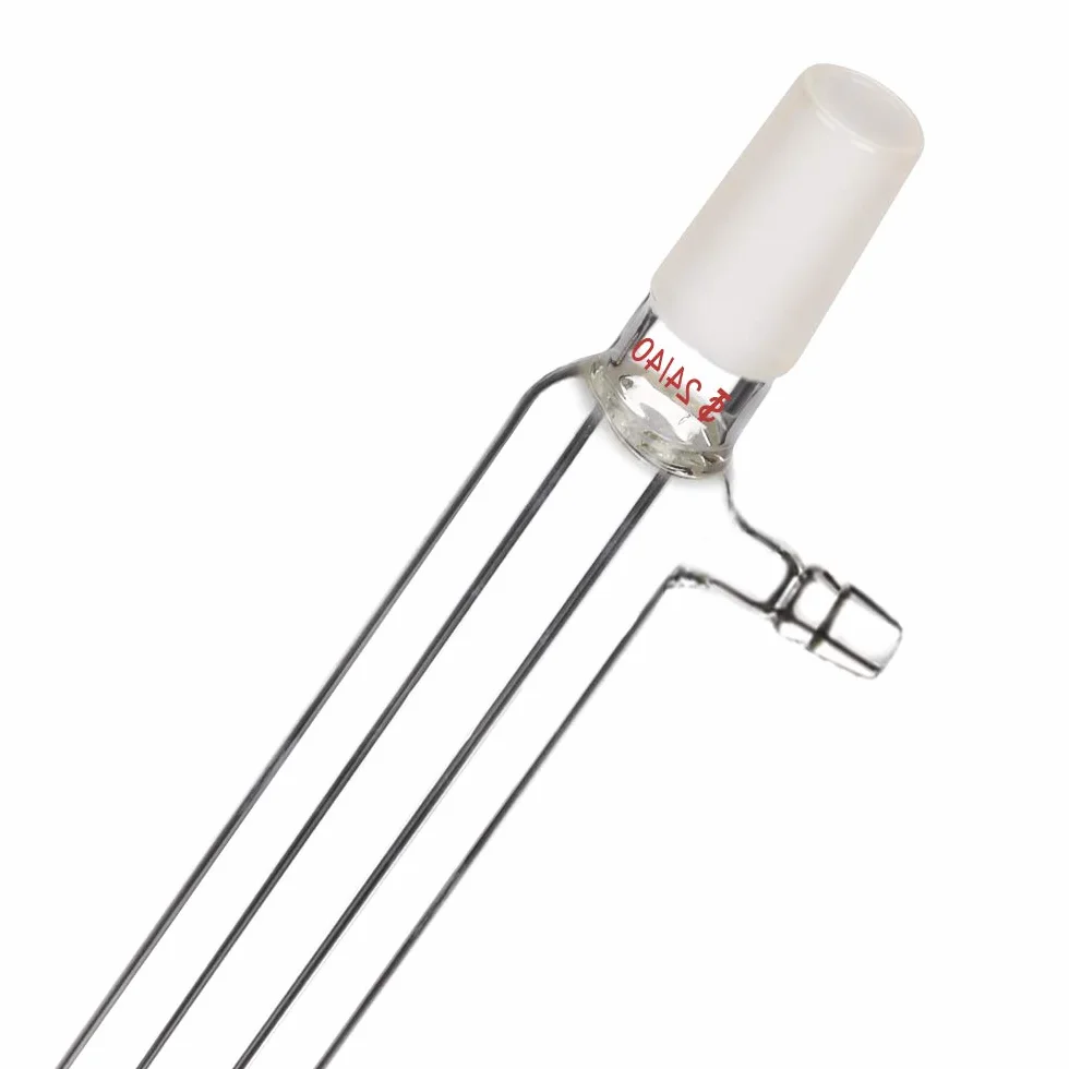 StonyLab Gelenk Liebig Kondensator, Borosilicatglas Liebig Condenser mit 24/40 Joint 300mm Jack Length Lab Glass Destillation Spalte