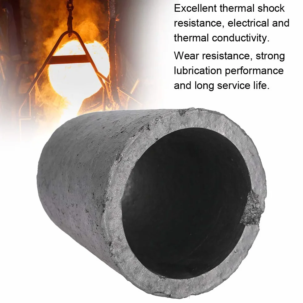 4Kg Schmelztiegel aus Silikonkarbid, Graphittiegel für Metallproduktion, Ofentiegel Schmelzwerkzeug, Hochofen Zubehör