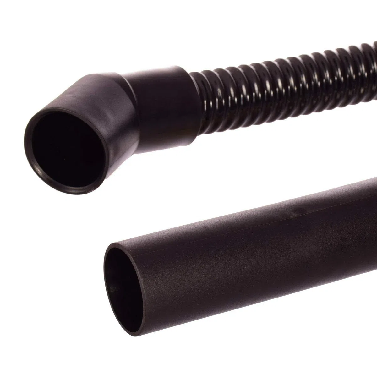 Techkar Saugschlauch für KARCHER BD/BR 530 - Schwarz, Synthetischer Gummi, 850mm, 32mm Durchmesser, Gerade & Gebogene Muffe