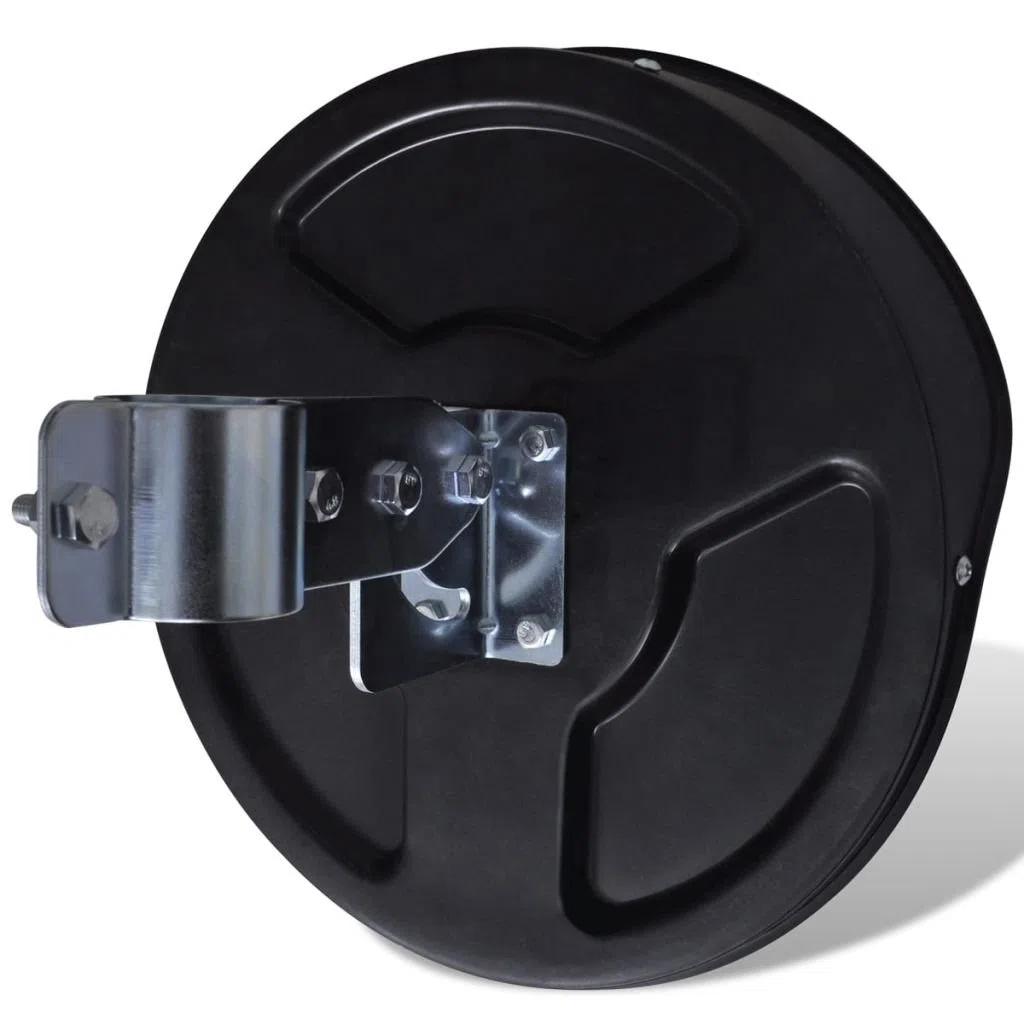 yorten Verkehrsspiegel Konvex PC-Kunststoff Spiegel Sicherheitsspiegel ?berwachungsspiegel Outdoor-Verkehrsspiegel Durchmesser 30 cm Schwarz