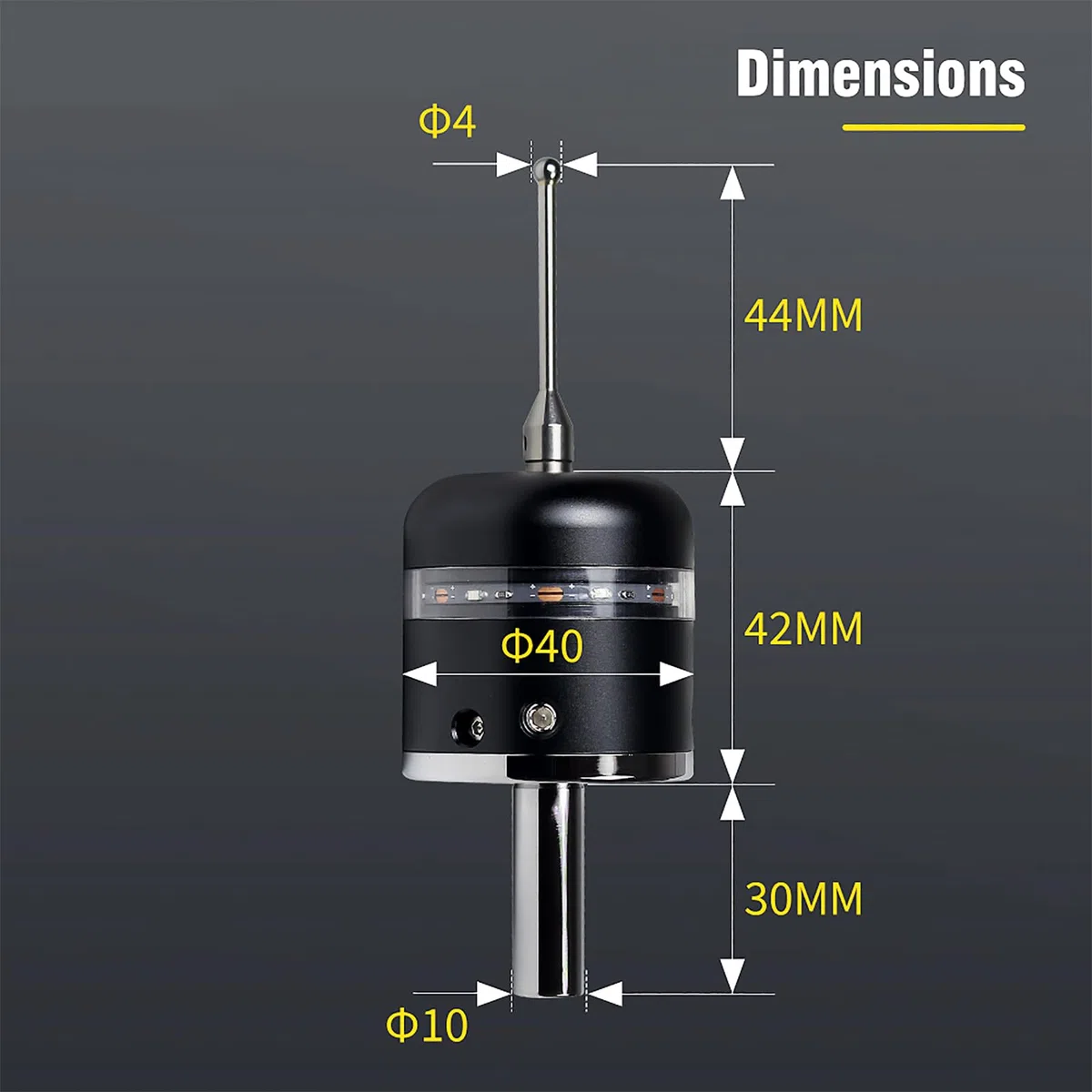 RATTMMOTOR Kantentaster,3D-Photoelektrischer Kantensucher,3D-Taster Kantensucher CNC Messtaster Werkzeuglängensensor, Genauere Genauigkeit für CNC-Fräsmaschinen (Rotes Licht)