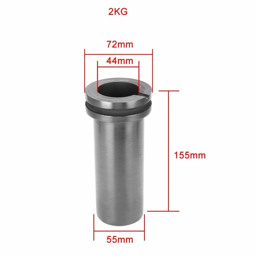 1 kg / 2 kg / 3 kg Hochreiner Graphittiegel Metallschmelze Gold Silber Schrottofen Gussform Schmelze Schmuck Werkzeuge Graphitguss Schmelze Barrenform für Gold Silber Metall(2kg)