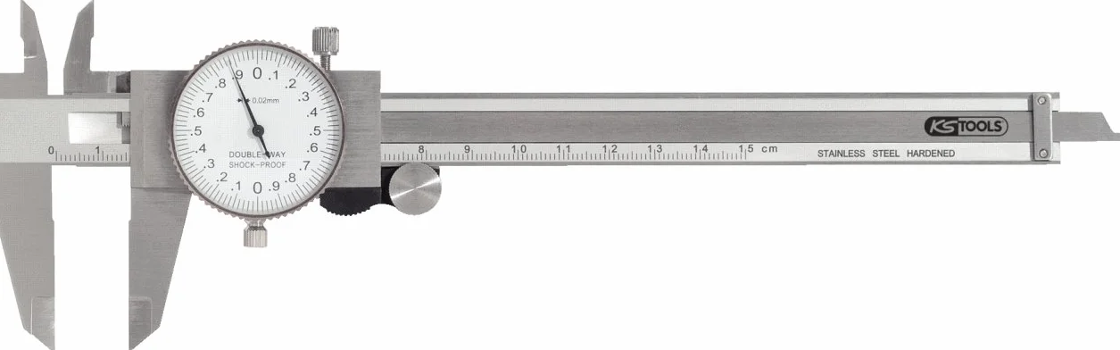 KS Tools 300.0547 Uhren-Messschieber, Messgenauigkeit +/-0, 02 mm