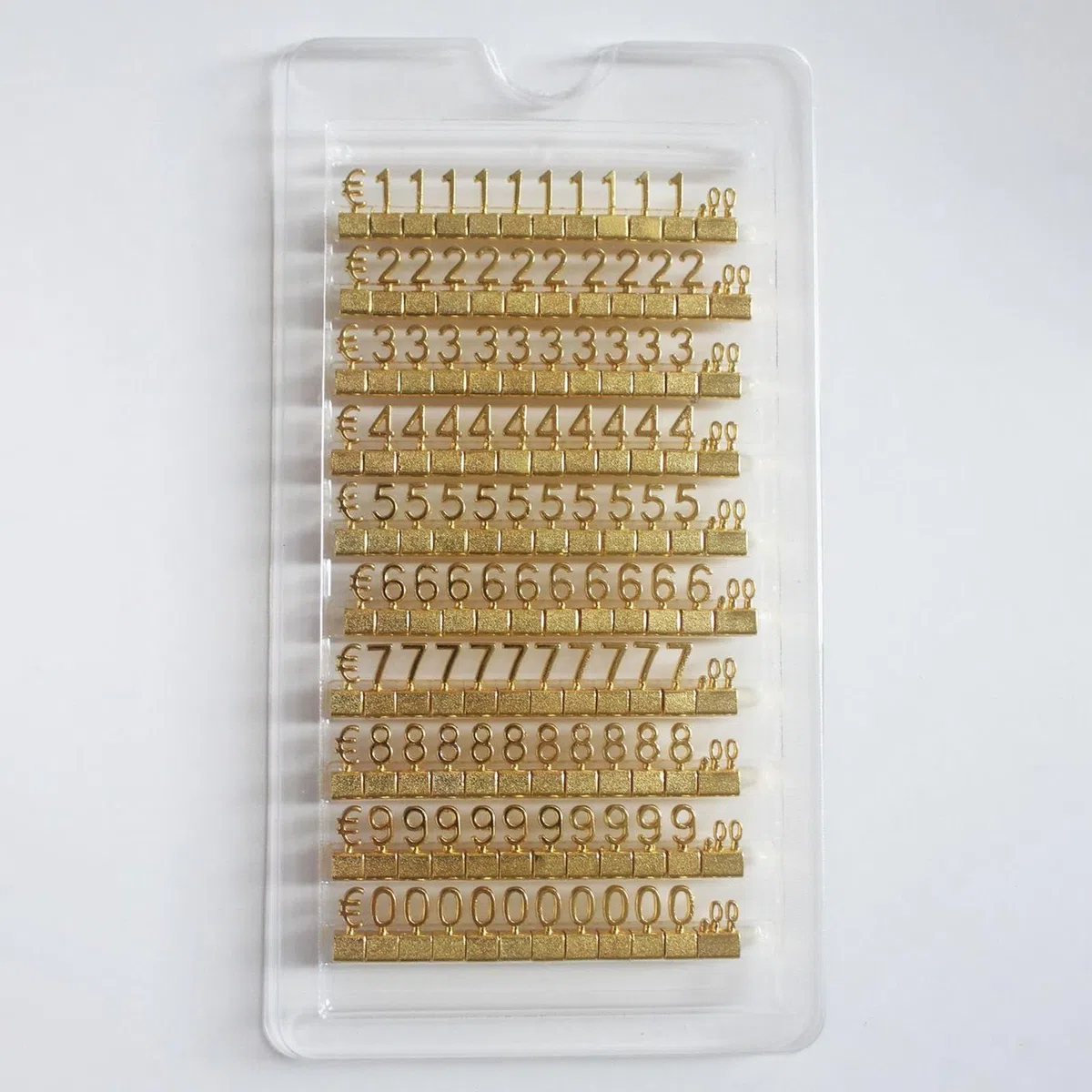predolo Würfel, Preisschilder, Schmuckanhänger, Zahlen, Preisschild, einfach zu montierende Mini-Preismarker-Etiketten für Bäckereien, Einzelhandelsgeschäfte, Golden