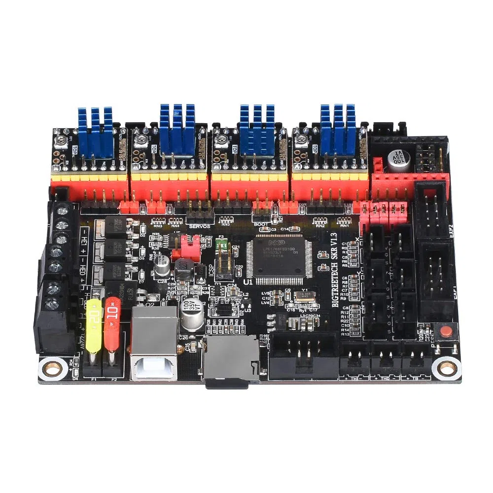 KINGPRINT TMC2130 V3.0 Schrittmotor StepStick Silent Silent Drive mit Kühlkörper für 3D-Drucker-Steuerungsplatine 4st (DIY)