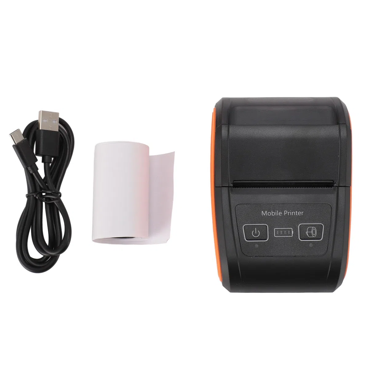 Marhynchus Thermo-Belegdrucker, Tragbarer Mini-Bluetooth-Thermo-POS-Drucker mit Hochgeschwindigkeitsdruck, Einfache Papierinstallation für Büro-Einzelhandelsgeschäfte