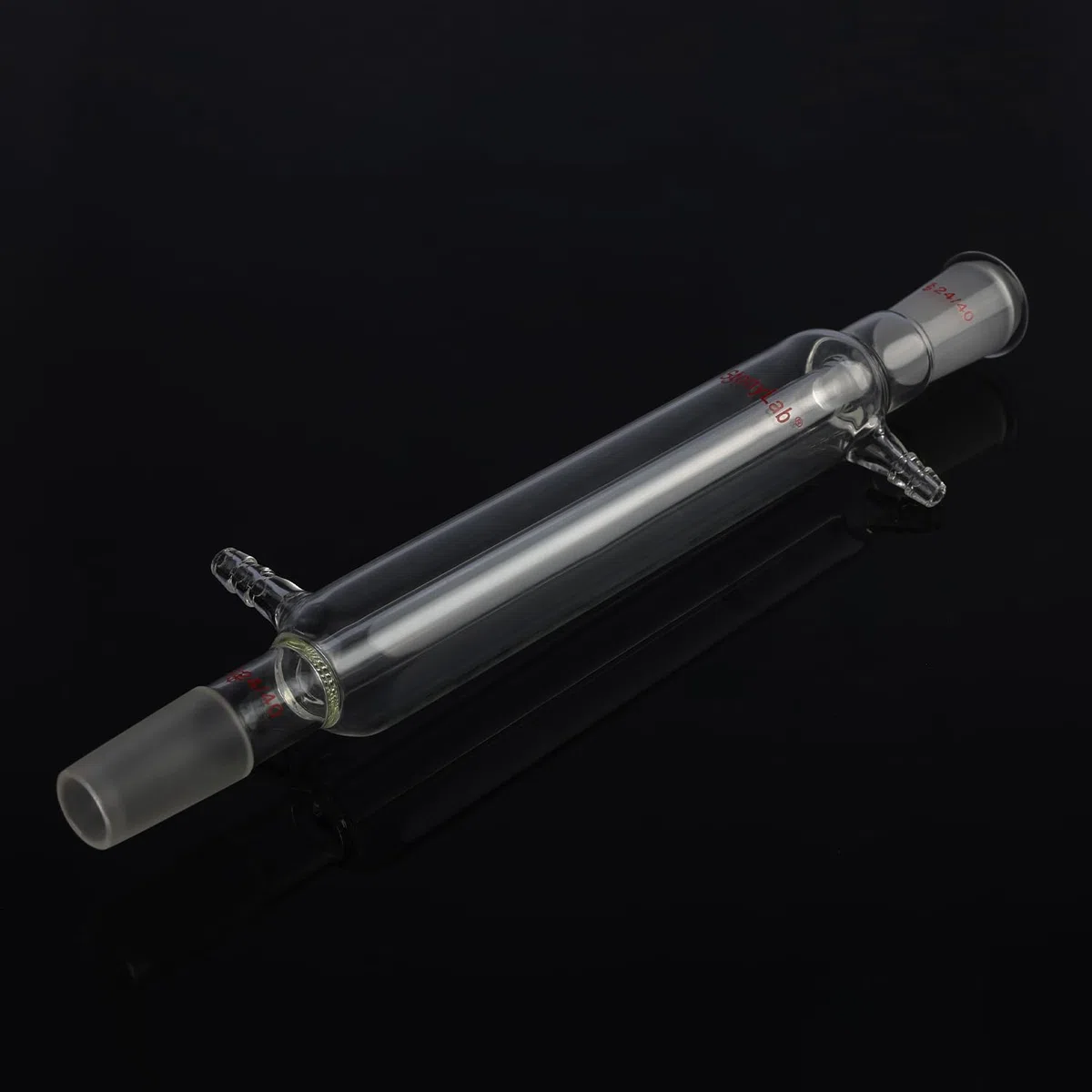 stonylab Liebig Kondensator, Borosilikatglas Liebig Kondensator mit 24/40 Gelenk, Mantellänge 200 mm, Labor Kondensation Destillation Glaswaren