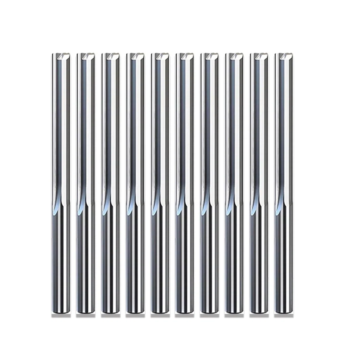 10 stücke 5mm Zwei Flöten Gerade Schlitz Bit Holzschneider CNC Vollhartmetall Zwei Doppelflöte Bits CNC Fräser (Size : 5x25x50)