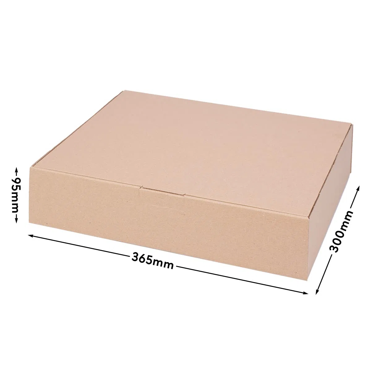verpacking Faltschachteln 365 x 300 x 95 mm WP M Braun [Größe und Stückzahl wählbar] 1-wellig Versandkarton 50 Stück