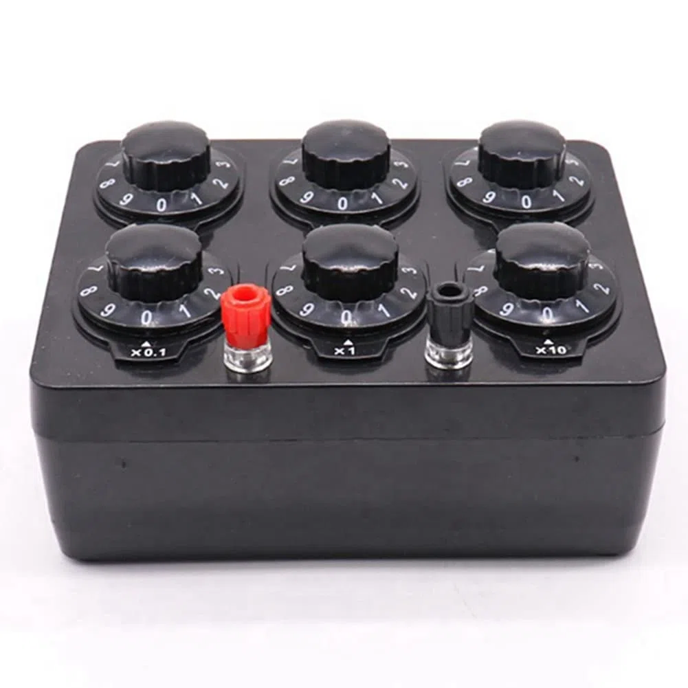 0-99999.9 Ohm Einfache Widerstandsbox Präzision Variable Dekade Widerstand Lehrinstrument Lehrwiderstand Box