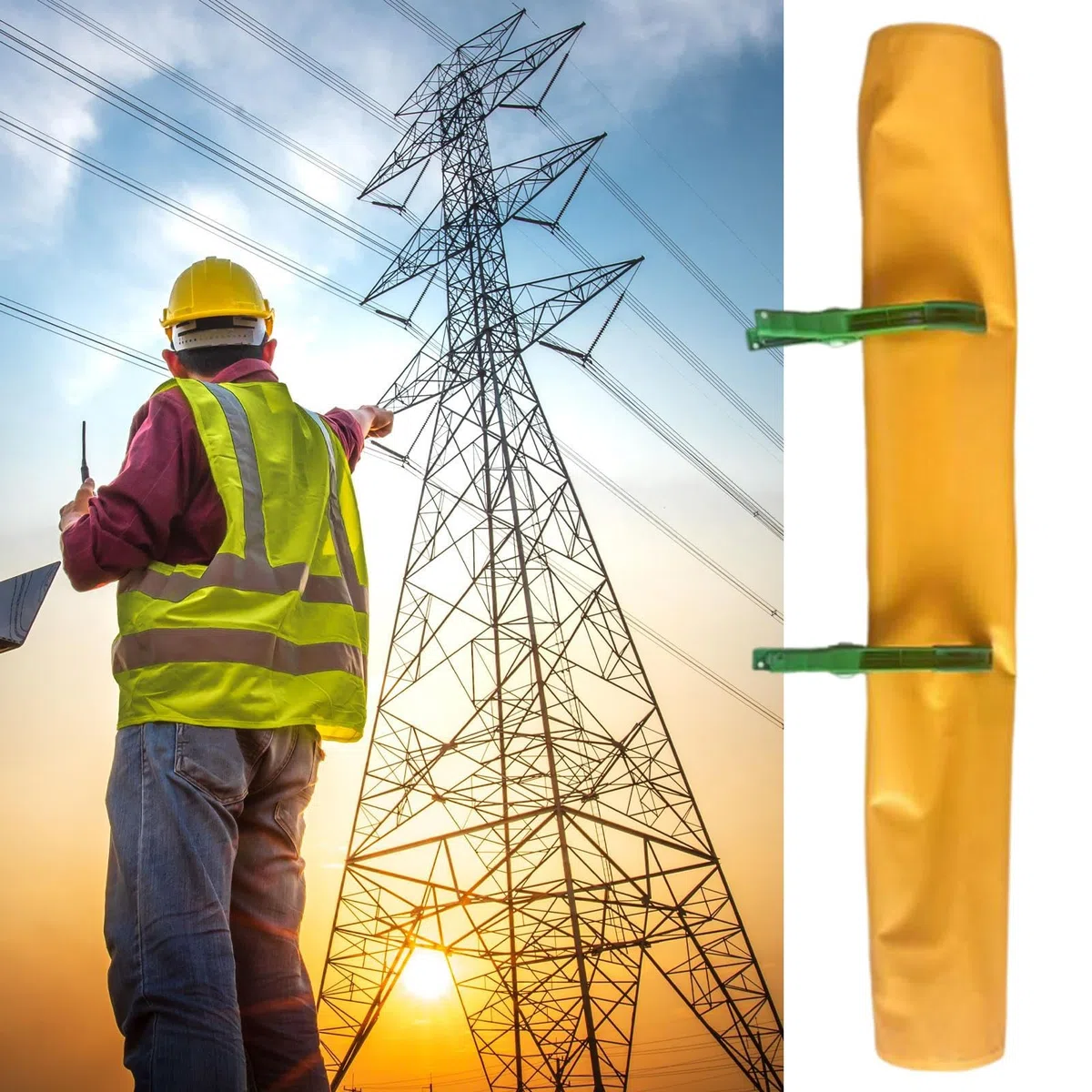 Isolationsdecke – 19 Zoll Sicherheitsmatte | EVA Schutzkissen – 400 V elektrischer Hochspannungsschirm für Arbeiten unter Spannung, Stromwartung und Inspektion, zuverlässig isoliertes Schutzgerät