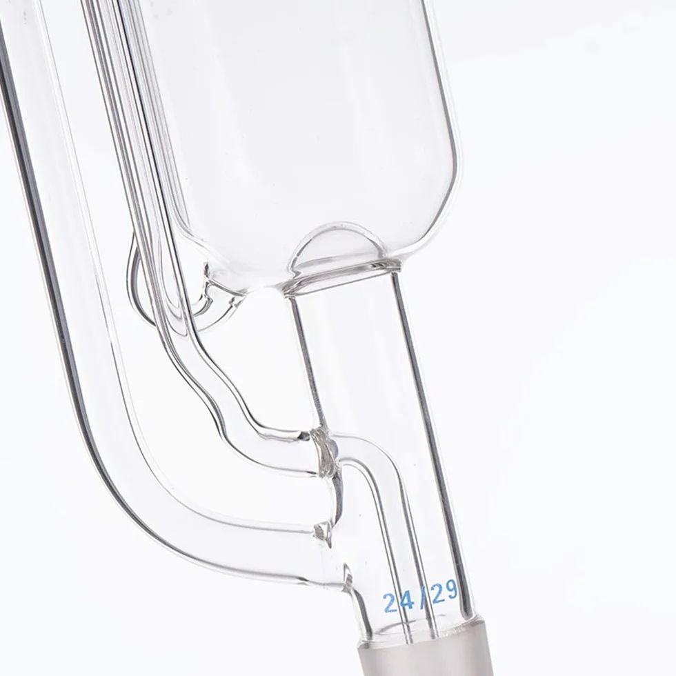 500/1000 ml Soxhlet-Extraktor-Kit, Soxhlet-Extraktionsgerät mit Kondensator, Flachbodenkolben, Laborglas (500ml)
