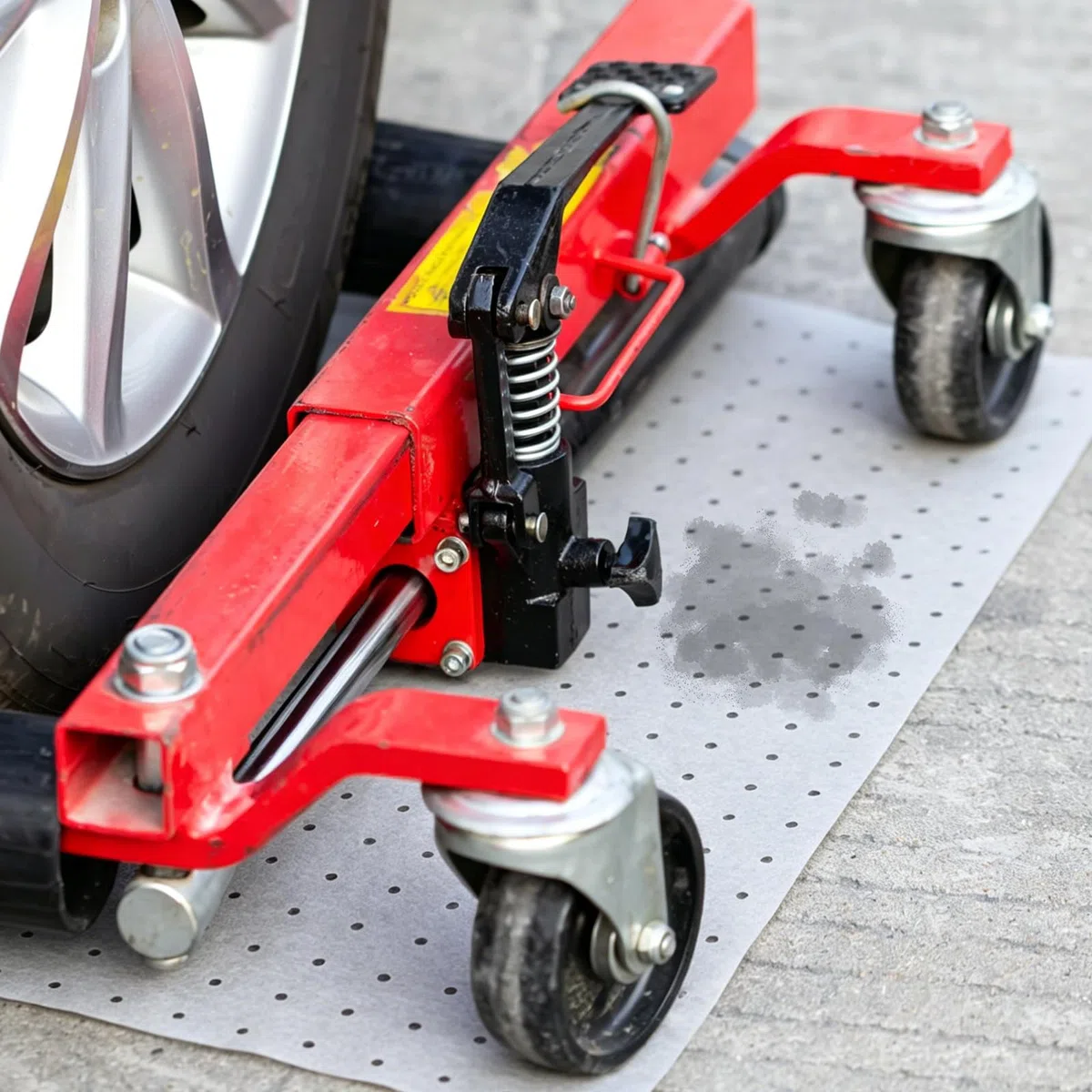 100 Stück Ölsaugtücher Ölauffangmatte Werkstatt Matte Abreißbares Ölsaugtücher für Zuhause Keller Garage Küche für Verschüttete Flüssigkeiten auf Öl Wasserbasis(25 x 33 cm)