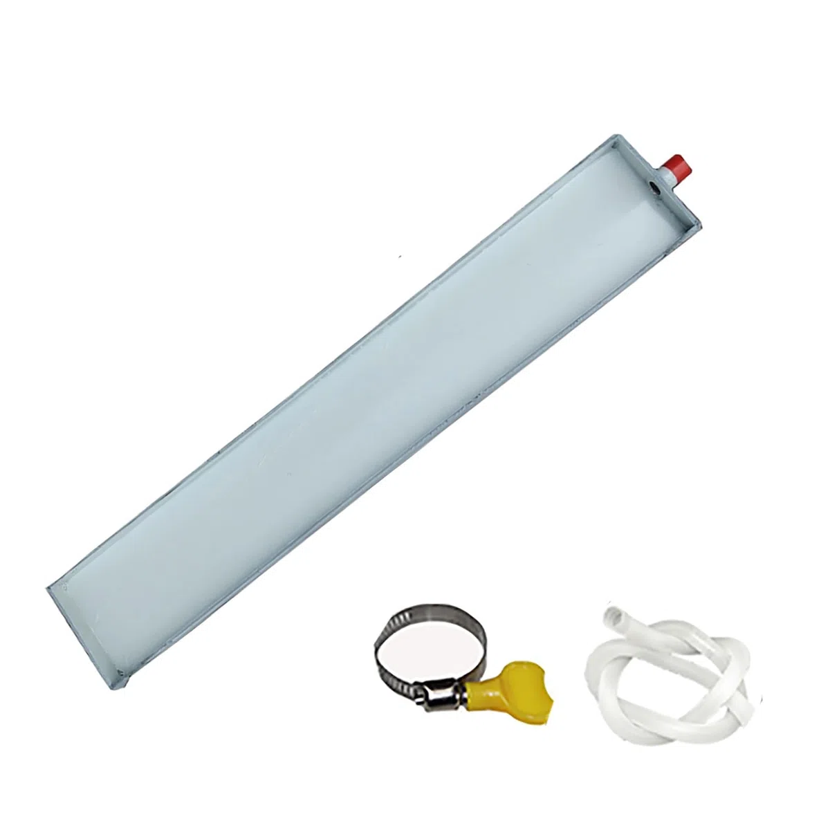 Kondensatwanne, Tragbare Auffangwanne mit Ablauf, Ablaufrohr, Ablaufwanne für Universelle Split-Klimaanlagen mit Wärmepumpe(630x120x30mm (25x5x1.2in))