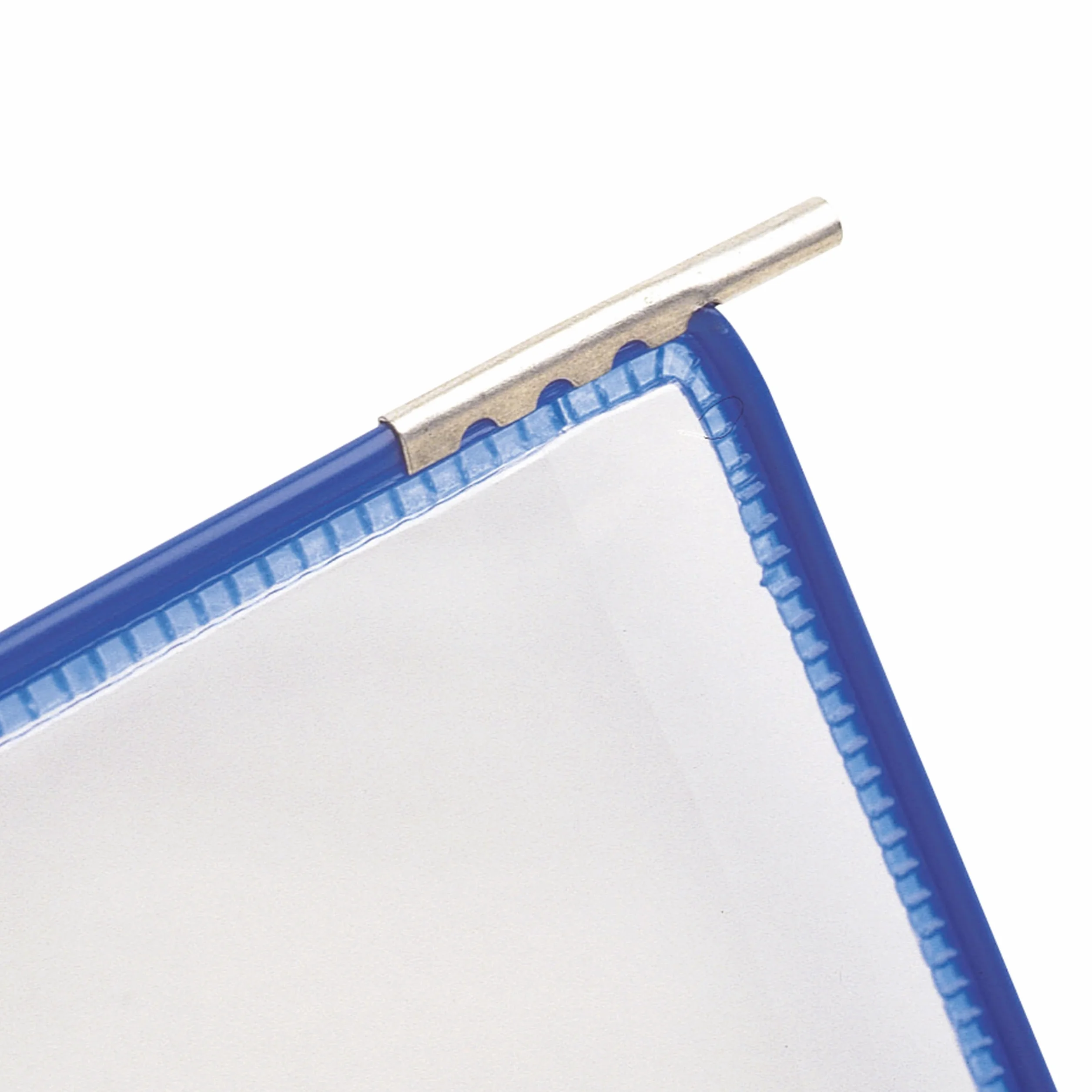 Tarifold 114002 - A4 PVC-Taschen mit Zapfen für Wanddisplayset und Dokumentenablage aus Metall, weiss, 10 Taschen