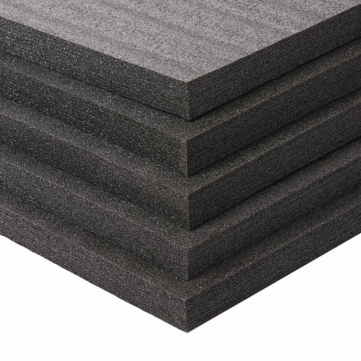 Multilayer Schaumstoff 600 x 400 x 50 mm, 1 Stk., Shadow Foam, Schneiden und Abziehen, Anpassbare, Kaizen, Werkzeugeinlage für Werkzeug, Kamera, Werkzeugkoffer, Werkzeugwagen, Schwarz