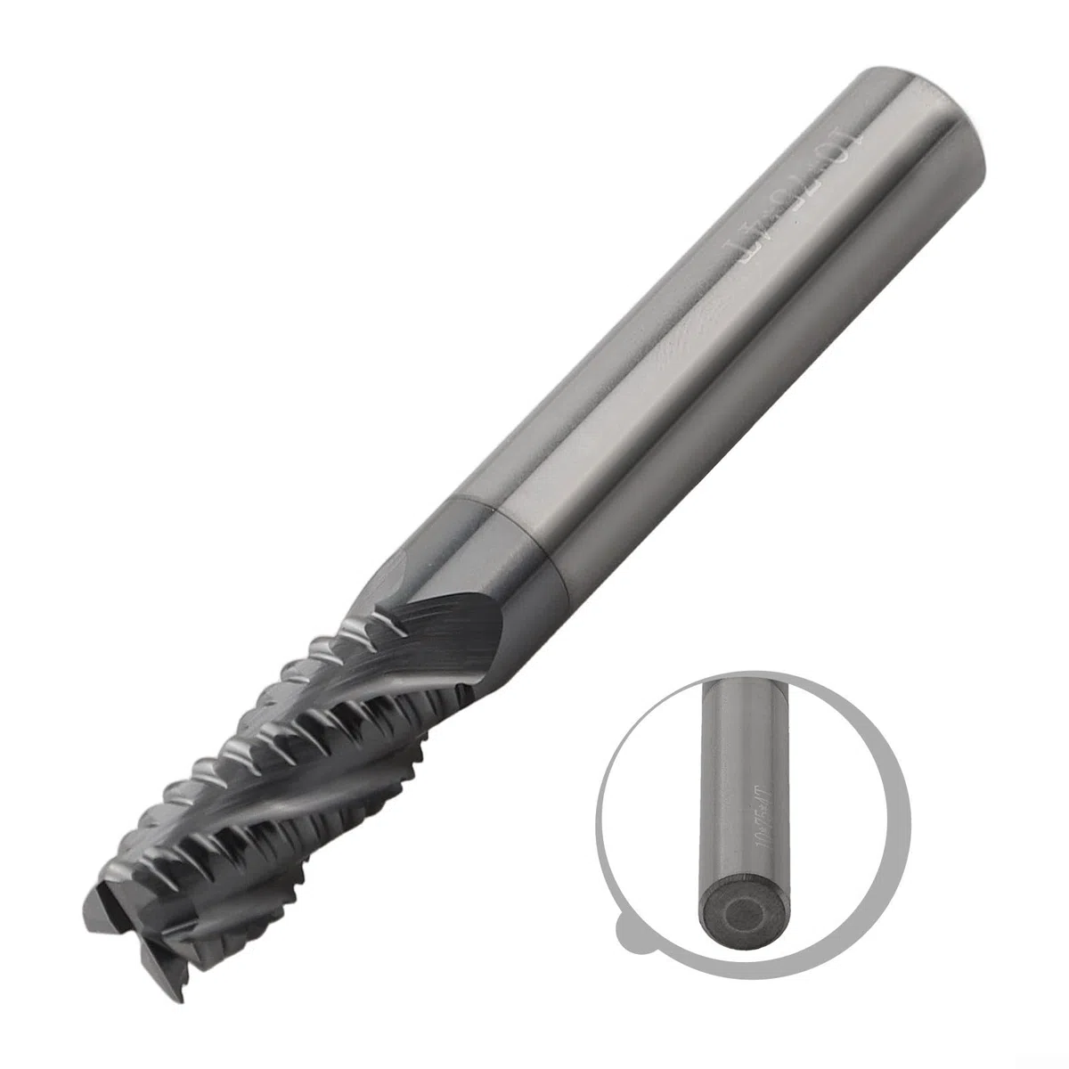 AlTiN beschichteter Vollhartmetall-Schruppfräser, 4 Zähne Design für effektiven Materialabtrag in der Fertigung (10mm)