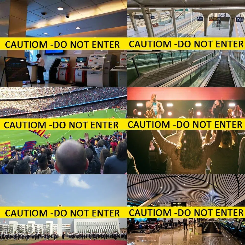 Absperrseile, Sicherheitswarnbänder, 'caution Do Not Enter'wall Mounted Queuing Barrier, Retractable Barrier, Abs Plastic Housing, 5 / 10m, Warning Tape Personnel Guidance System（5m）