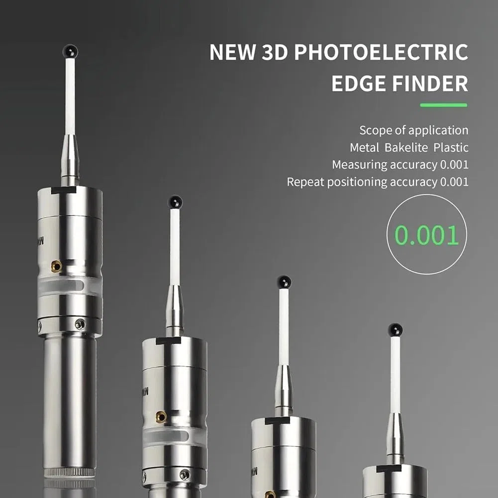 CNC 3D Photoelectric Edge Finder Probe with 0.001mm Accuracy for Machining Center Rod Detection ±X ±Y +Z Repeatability MMP25