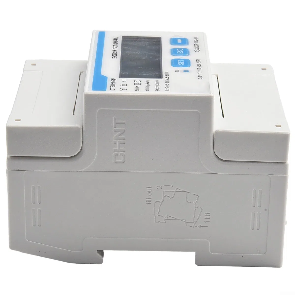 Für Smart Power Sensor DTSU666 Dreiphasen-Energiezähler DIN-Schienentyp für Solar-PV-Überwachung und Windturbine, RS485 für MODBUS-Messgerät, Messung aktiver reaktiver Energie, Import Export