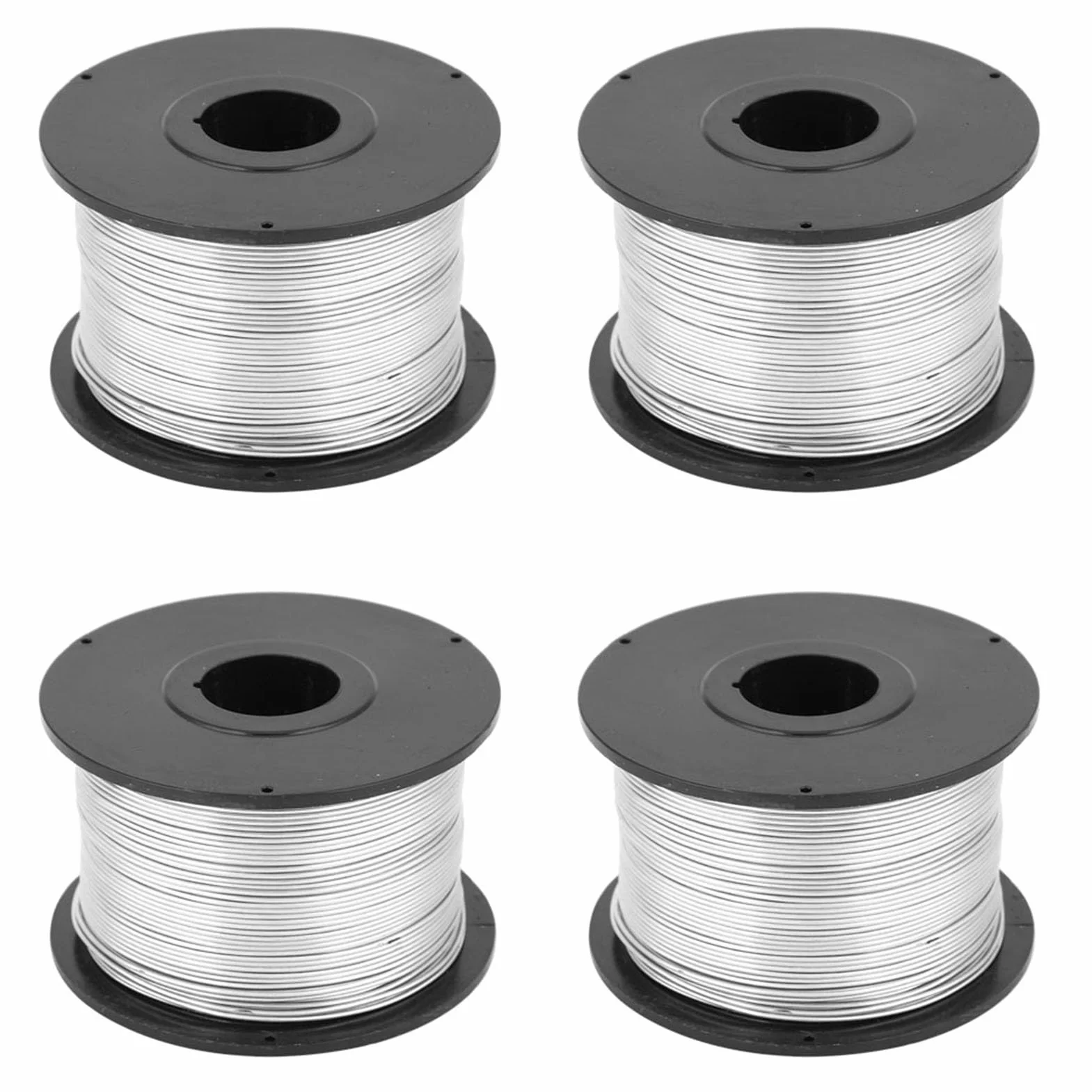 4 Stück 110 m 0,8 mm Stahl-Bindedraht, langlebiger Bewehrungsdraht, Bewehrungsdraht für automatische Bewehrungsmaschinen.