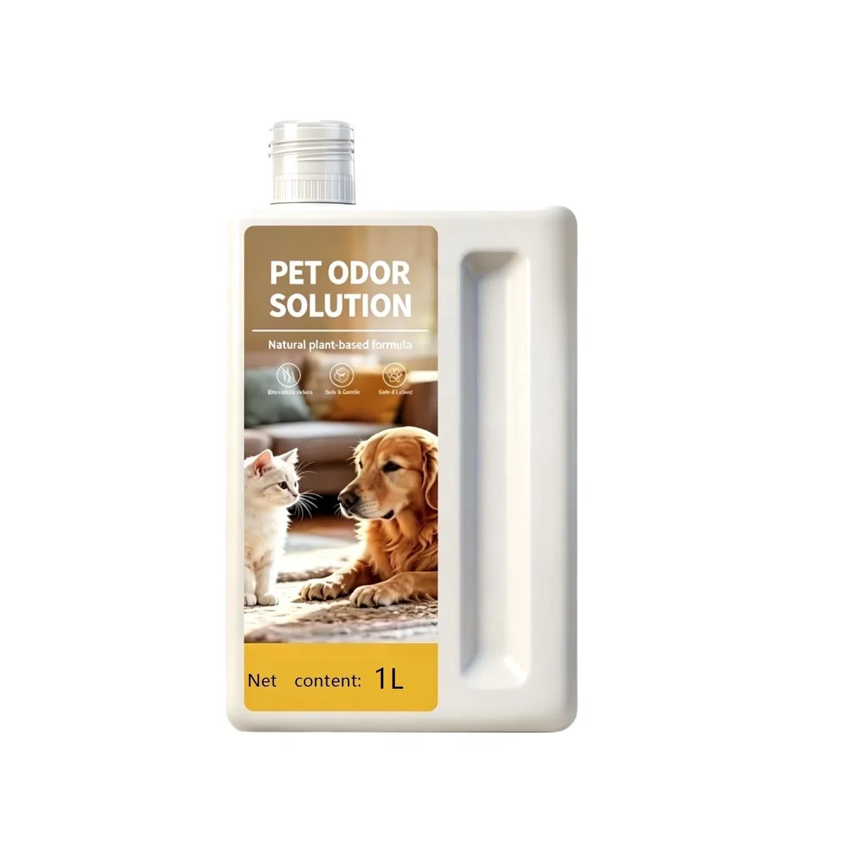 Bodenreinigungsflüssigkeit, 1 l-Flasche, kompatibel mit Dreame, Ersatz-Pet-Formel-Nachfüllung for Roboterstaubsauger S50 X50 Pro X40 S30, entfernt den unangenehmen Geruch(1pcs 1L)