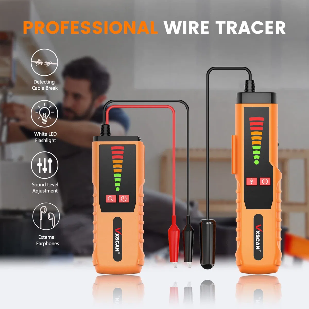Underground Kabel Draht Locator, Drahtsuchgerät Tracer F04 zum Auffinden von Bruchkabeln, Bewässerungsdrähten
