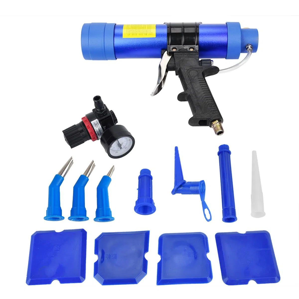 Einstellbare Pneumatische Glaskleberdichtungspistole Patronenluftpistole 310 Ml für Photovoltaik -Sonnenmodule