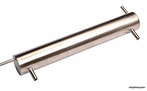 AlcoFermBrew Graham-kondensator für Destillation 40cm - Edelstahl + 1m Silikonschlauch | Destilliergerät | Destillierapparatur | Säurebeständigkeit