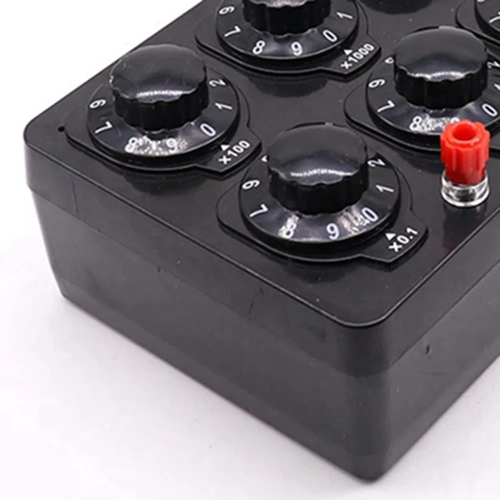 0-99999.9 Ohm Einfache Widerstandsbox Präzision Variable Dekade Widerstand Lehrinstrument Lehrwiderstand Box