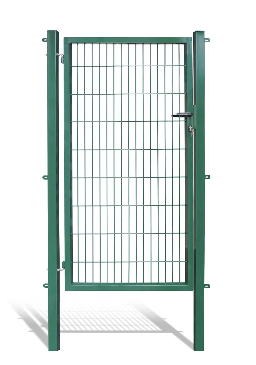 Koll Living Gartentore für Stabmattenzaun - Farbe und Höhe wählbar - inkl. Pfosten und Befestigungsmaterial (Gartentor H 180 x B 100 cm, grün)