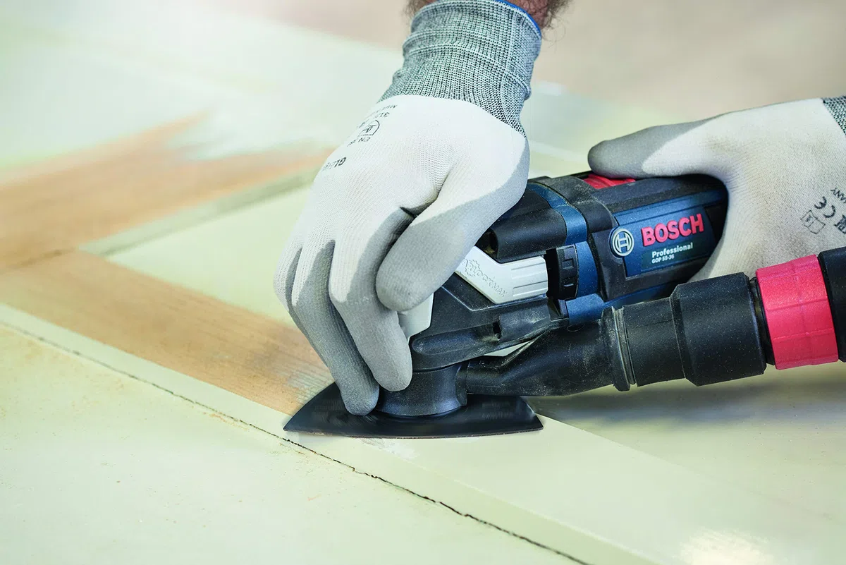 Bosch Professional Schleifplatte AVZ 90 RT6 Carbide RIFF (Starlock, Körnung 60, Ø 90 mm, Zubehör Multifunktionswerkzeug)