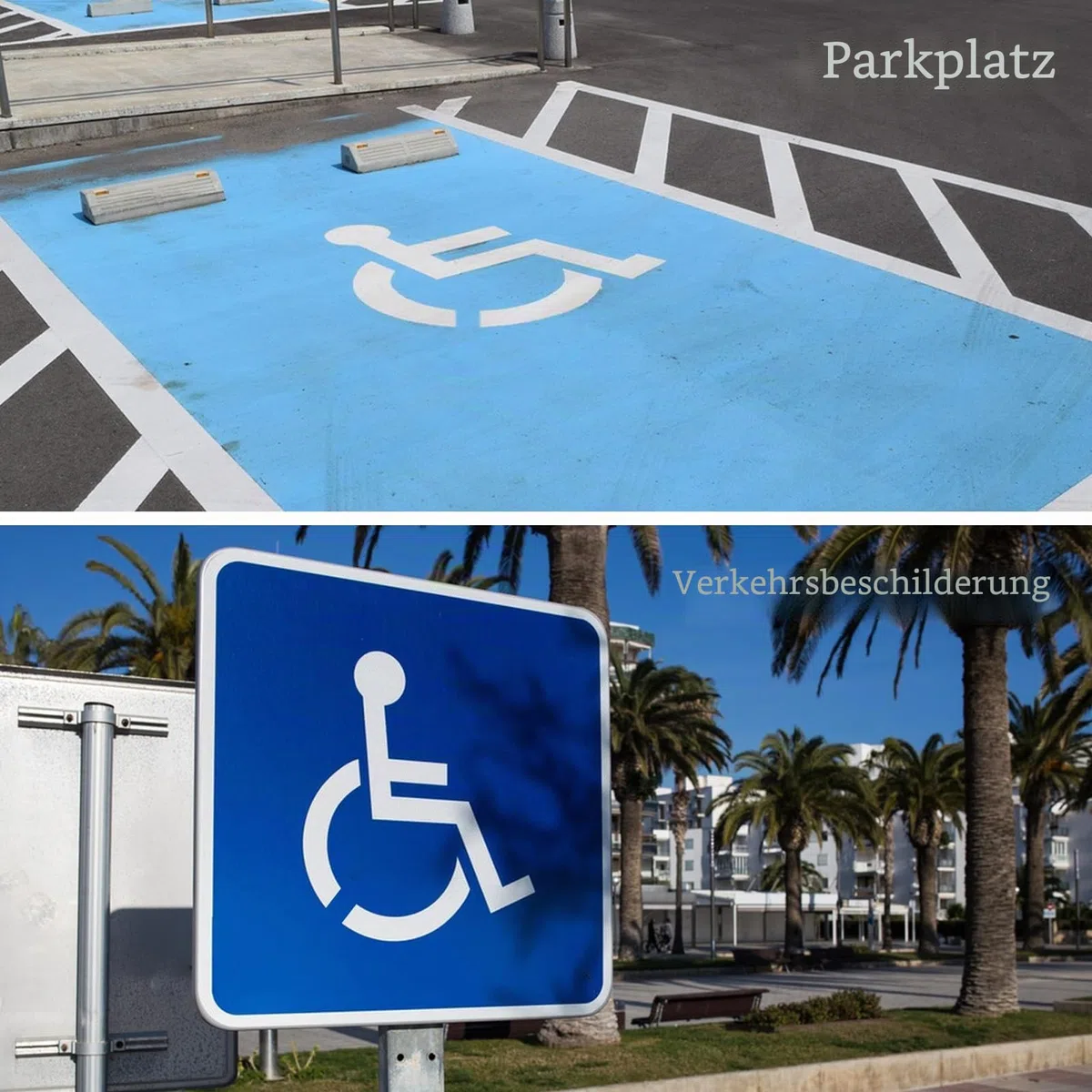 Große, wiederverwendbare Silikon-Schablone für Parkplätze, Garagen und Gehwegmarkierungen mit Behinderten-Symbol