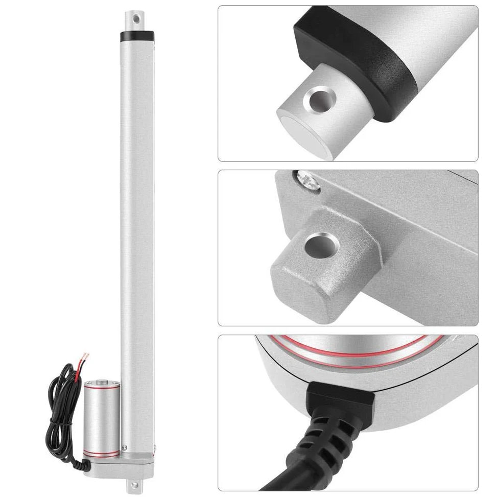 350mm Linearantrieb, DC 24V 750N Linearer elektrischer Hub Linearantrieb Motor für Auto Auto RV Elektrischer Türöffner Fahrzeuge Schiffe TV Hebetische