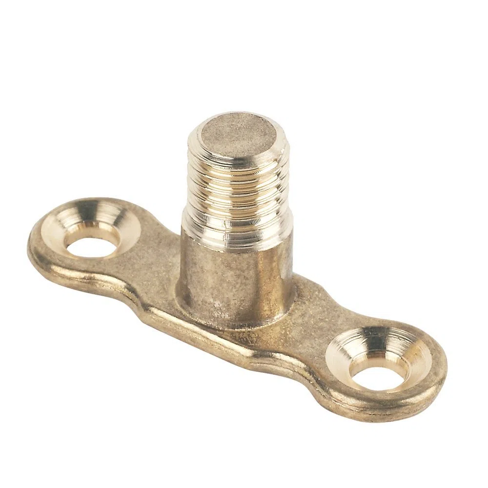 Visua Munsenring und Rückplatte aus Messing, für 22 mm Rohre, M10-Gewinde, 5 Stück