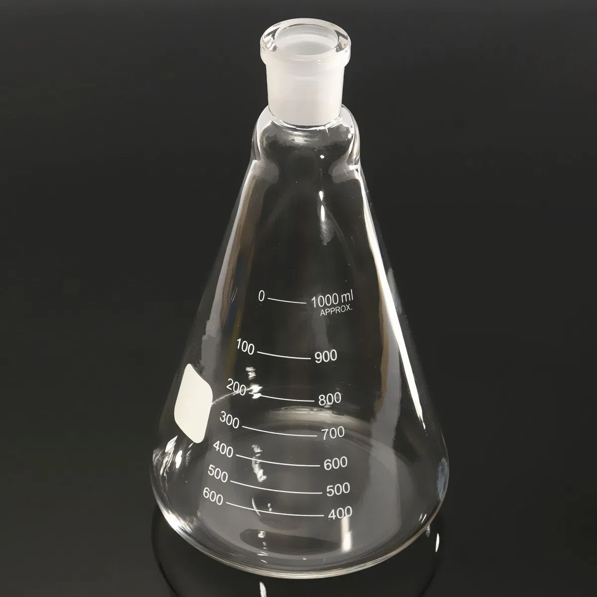 EsportsMJJ Glas Erlenmeyerkolben Kolben 1L. Konisches Gefäß 1000Ml 24/29 Schleif Mund