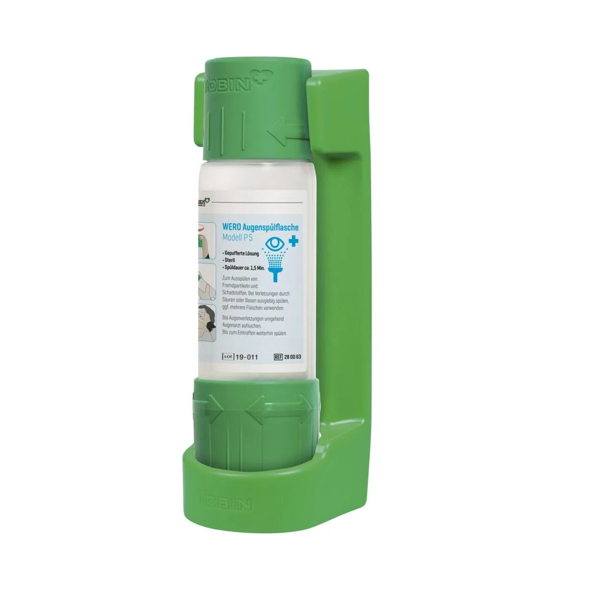 WERO Augenspülflasche Modell P5, 500 ml (mit Wandhalterung)