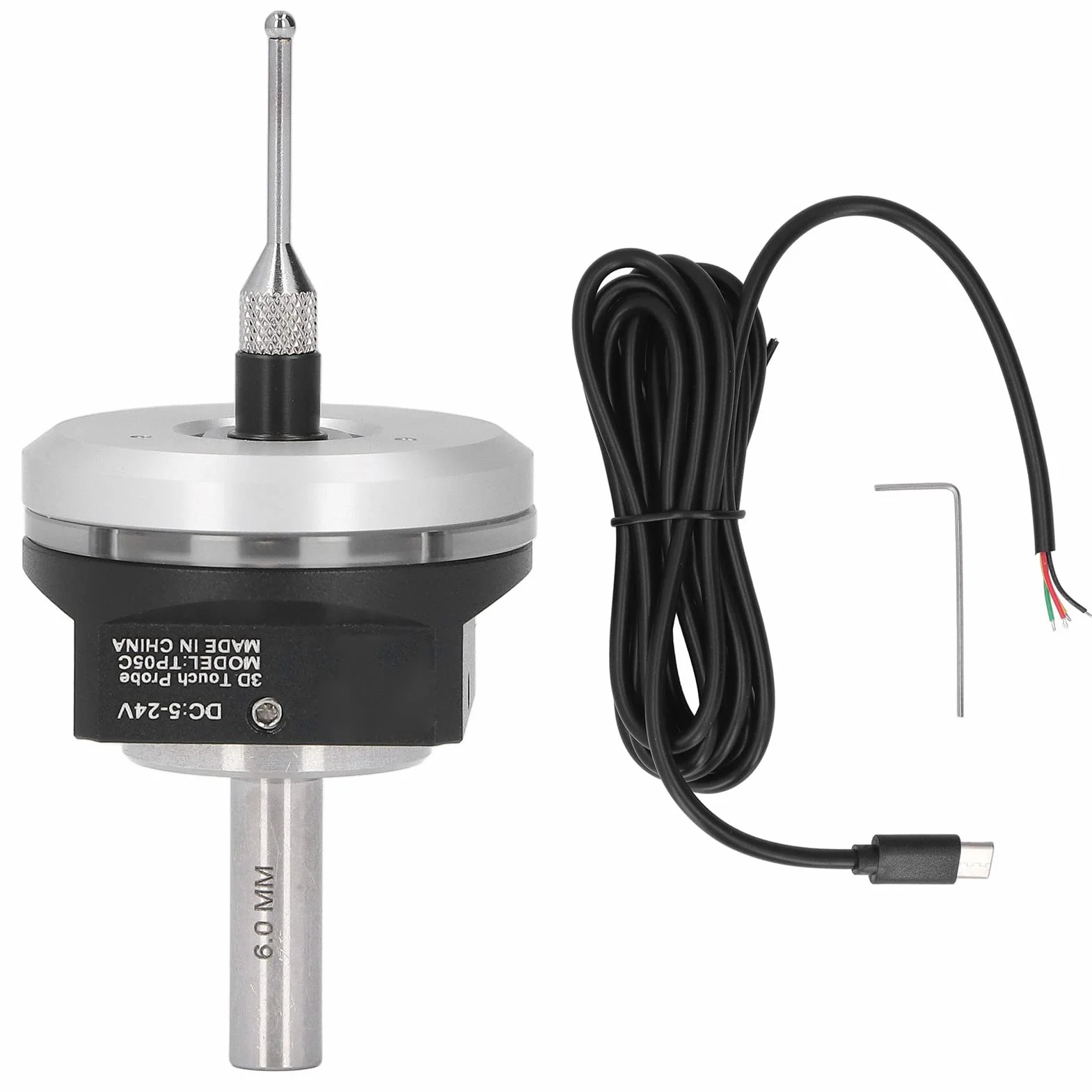 CNC 3D-Kantensucher, Hochgenaue XYZ-Achse CNC 3D-Kantensucher Wasserdichter 3D-Kantensucher Zum Auffinden der Center Desktop CNC-Sonde, die mit GRBL CNC-Geräten Kompatibel Ist