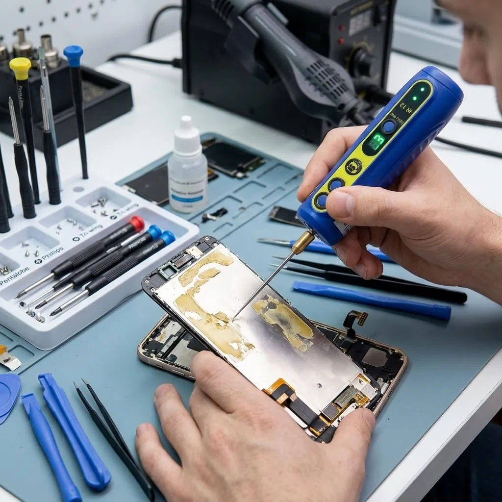 Elektrischer Kleberentferner 4 Stufen Einstellbarer für Handy Display LCD Reinigung Mobiltelefon