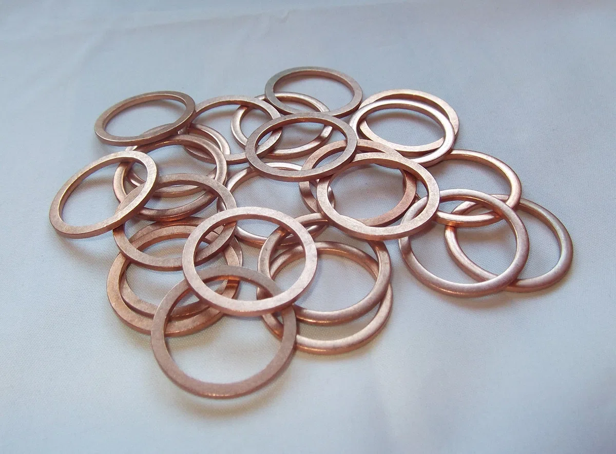 100 Stück Kupferringe/Dichtringe/Dichtung Kupfer 24x30x2,0 mm Din 7603 Form A