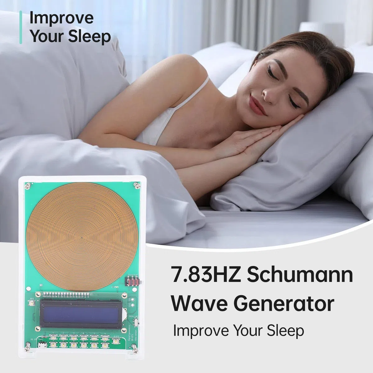 Weytoll Schumann-Wellen-Generator 7,83 Hz Frequenzgenerator Ultra-Niederfrequenz-Impulsgenerator-Resonator (0,01-299 kHz Frequenzbereich)