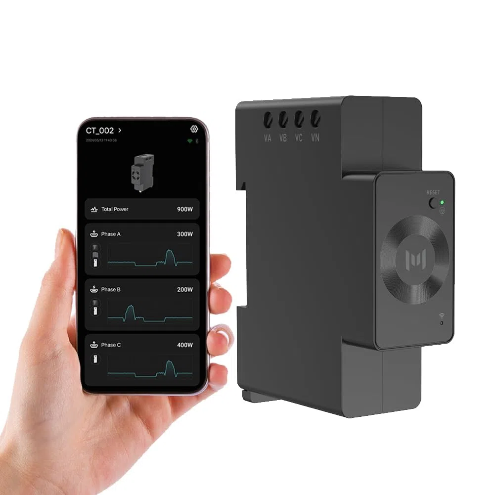 Marstek Jupiter C Plus CT002 3-Phasen Intelligenter Zähler: Smarter Meter für Drei- oder Einphasenanlagen, 0% MwSt, Unterstützt WLAN, Bluetooth, Photovoltaikbereit, Schnelle Anpassung
