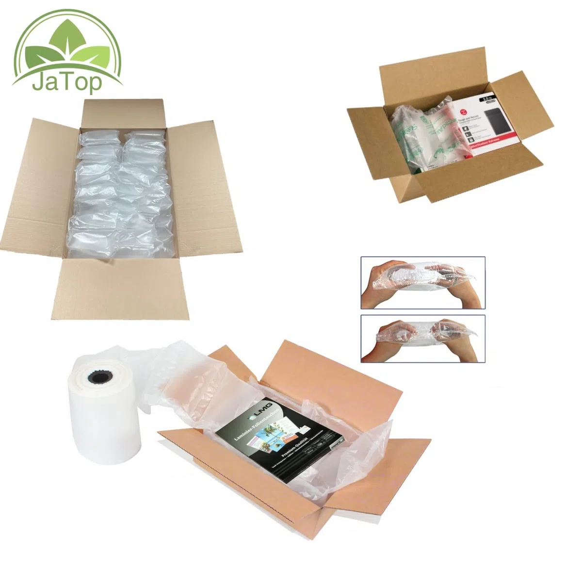 400 JaTop Luftpolsterkissen Luftkissen fertig gefüllt Füllmaterial Verpackungsmaterial Polstermaterial Lufttaschen Sonderangebot 20 x 13 cm