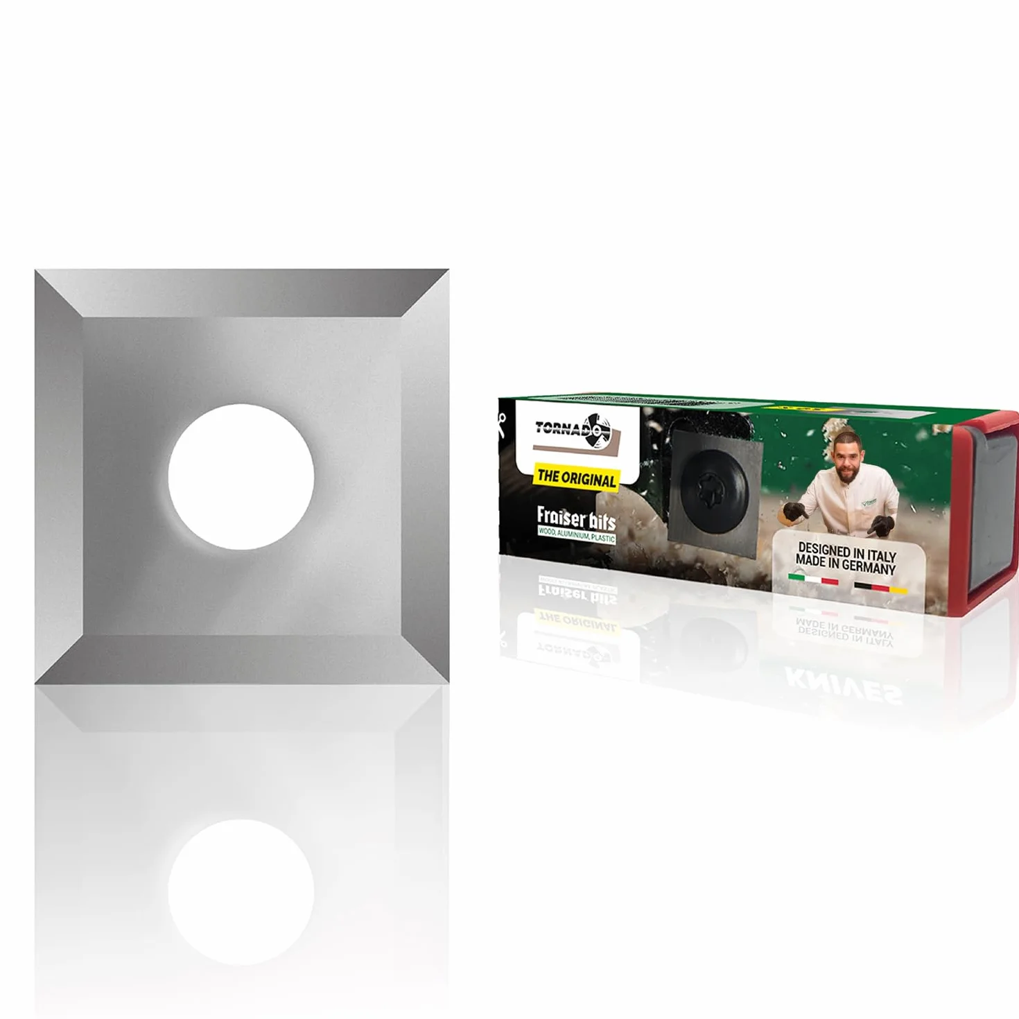 Fraiser Hartmetall-Wendeplatten (HM/Widia) für Planfräser Tornado - 10 Stück (12x12 mm)