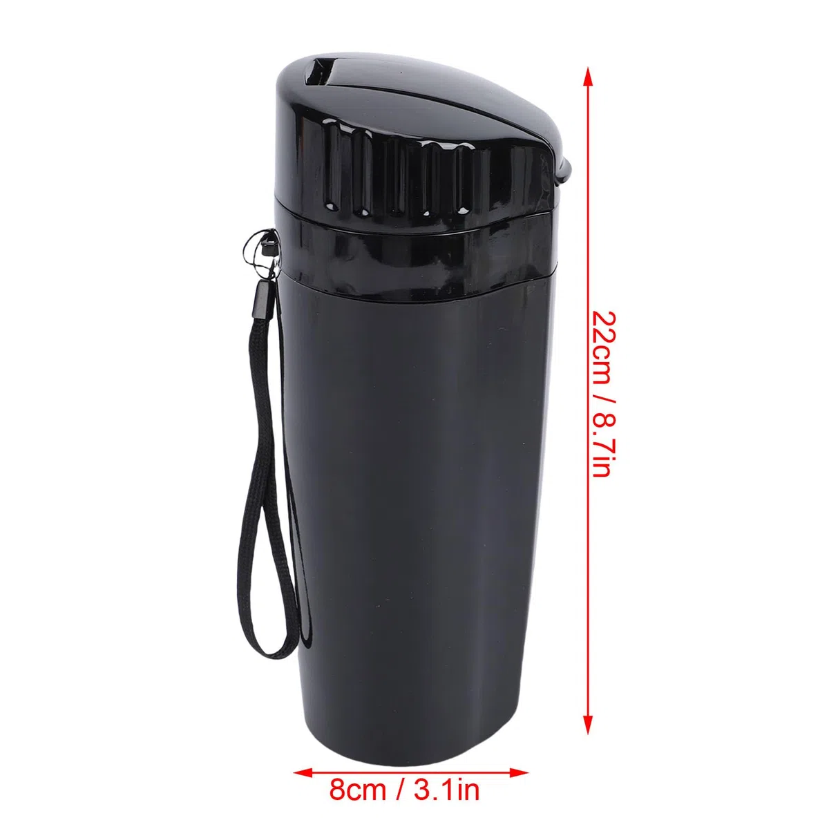 Elektrisch beheizter Thermobecher 400ml, Autobecher mit LED Anzeige und tropfsicher für Auto, LKW, SUV