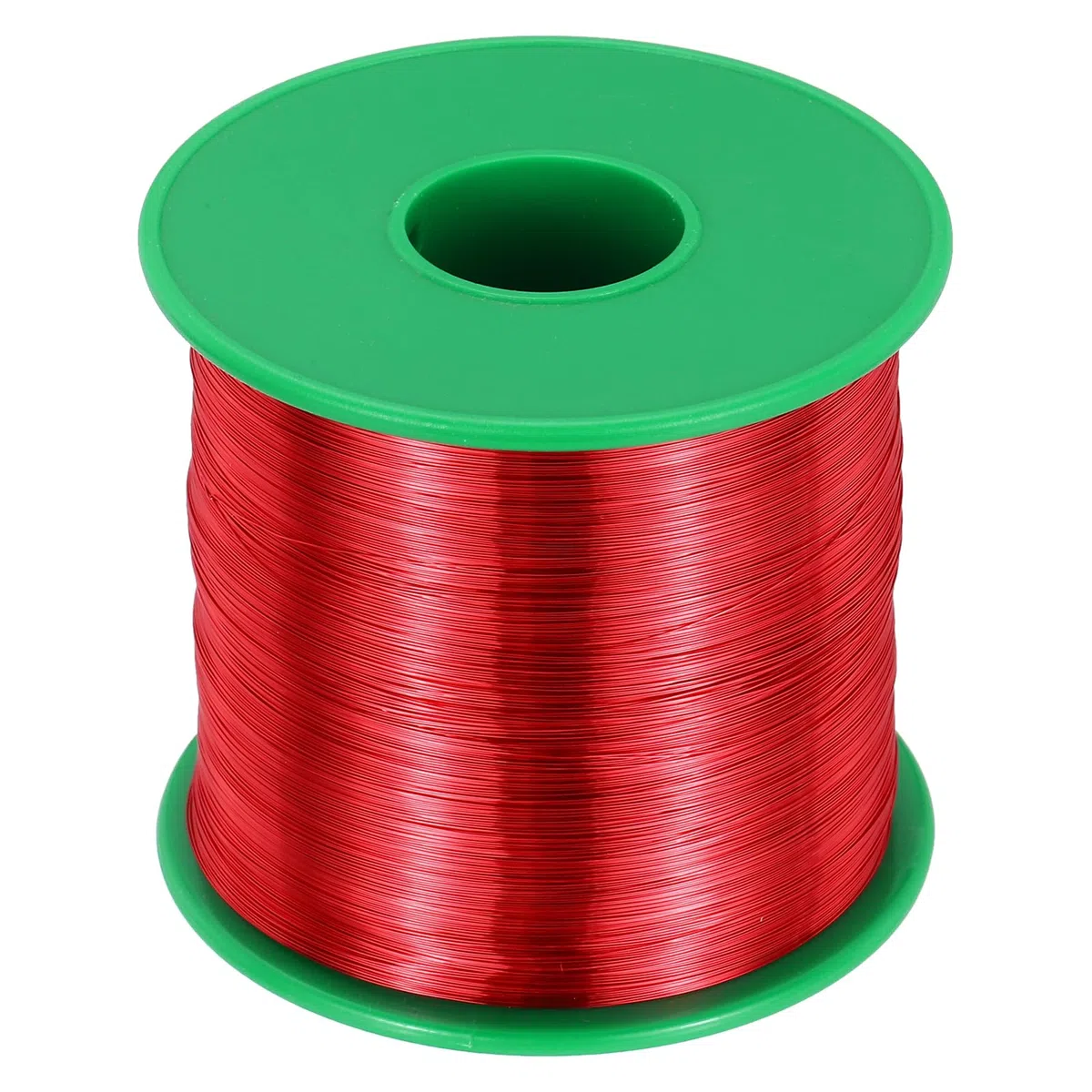 QUARKZMAN Kupferlackdraht 0.16mm, 34 AWG, isolierter bis 155°C Kupferdraht, Lackdraht für Transformatoren, Handwerk, Elektrik und DIY, Rot (453G）